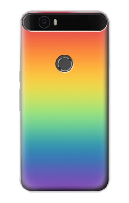 S3698 LGBT Gradient Pride Flag Hülle Schutzhülle Taschen für Huawei Nexus 6P