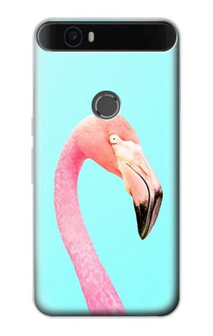 S3708 Pink Flamingo Hülle Schutzhülle Taschen für Huawei Nexus 6P