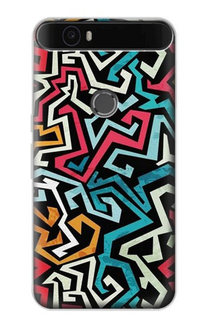 S3712 Pop Art Pattern Hülle Schutzhülle Taschen für Huawei Nexus 6P