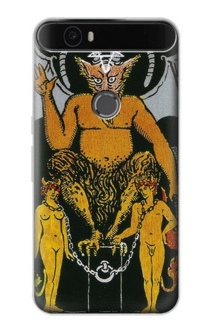 S3740 Tarot Card The Devil Hülle Schutzhülle Taschen für Huawei Nexus 6P