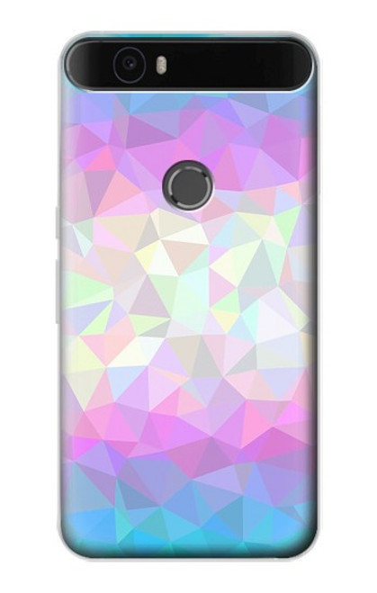 S3747 Trans Flag Polygon Hülle Schutzhülle Taschen für Huawei Nexus 6P