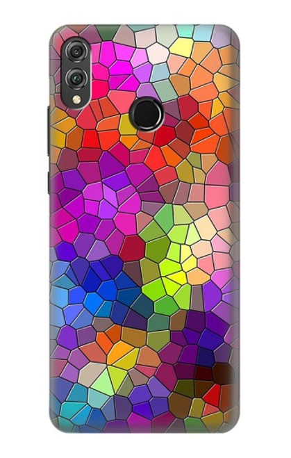 S3677 Colorful Brick Mosaics Hülle Schutzhülle Taschen für Huawei Honor 8X
