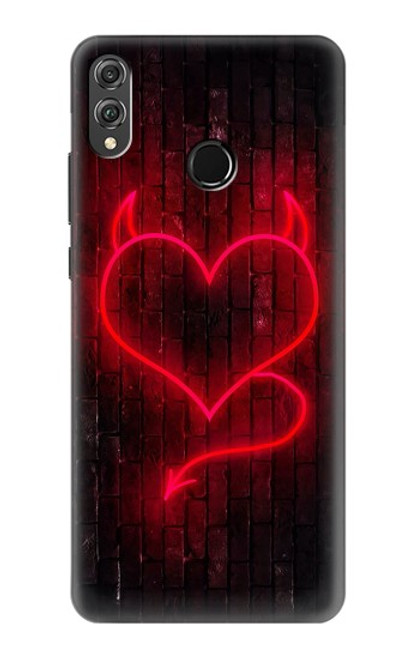 S3682 Devil Heart Hülle Schutzhülle Taschen für Huawei Honor 8X