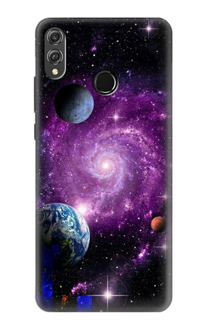 S3689 Galaxy Outer Space Planet Hülle Schutzhülle Taschen für Huawei Honor 8X