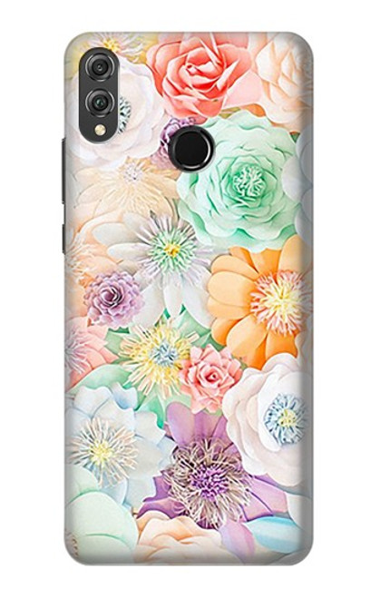 S3705 Pastel Floral Flower Hülle Schutzhülle Taschen für Huawei Honor 8X