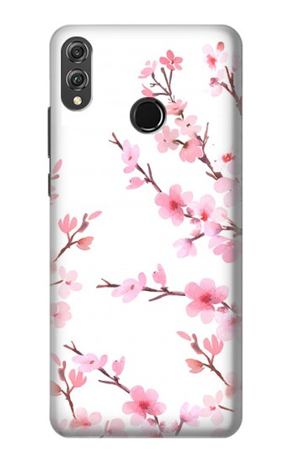 S3707 Pink Cherry Blossom Spring Flower Hülle Schutzhülle Taschen für Huawei Honor 8X