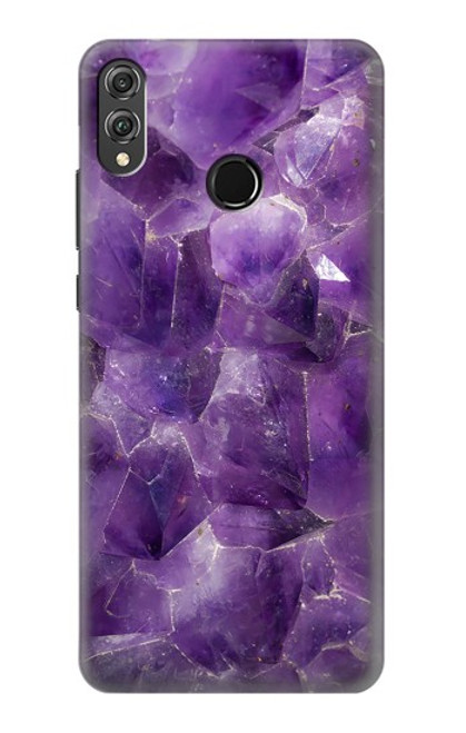 S3713 Purple Quartz Amethyst Graphic Printed Hülle Schutzhülle Taschen für Huawei Honor 8X