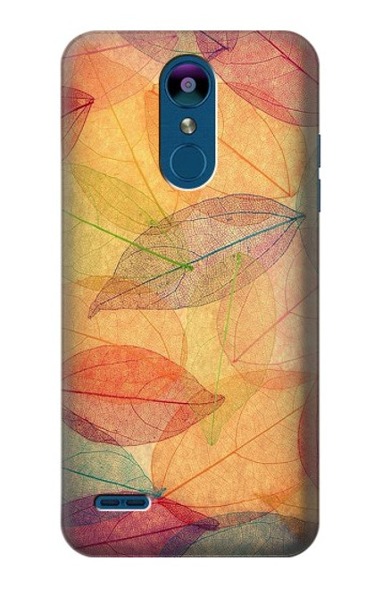 S3686 Fall Season Leaf Autumn Hülle Schutzhülle Taschen für LG K8 (2018)