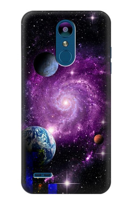 S3689 Galaxy Outer Space Planet Hülle Schutzhülle Taschen für LG K8 (2018)