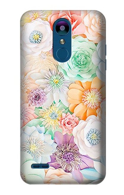 S3705 Pastel Floral Flower Hülle Schutzhülle Taschen für LG K8 (2018)