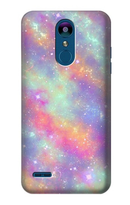 S3706 Pastel Rainbow Galaxy Pink Sky Hülle Schutzhülle Taschen für LG K8 (2018)