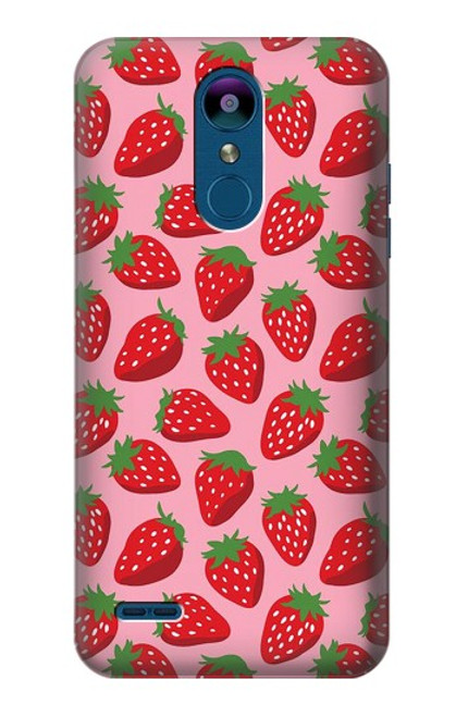 S3719 Strawberry Pattern Hülle Schutzhülle Taschen für LG K8 (2018)