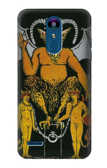 S3740 Tarot Card The Devil Hülle Schutzhülle Taschen für LG K8 (2018)