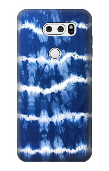 S3671 Blue Tie Dye Hülle Schutzhülle Taschen für LG V30, LG V30 Plus, LG V30S ThinQ, LG V35, LG V35 ThinQ