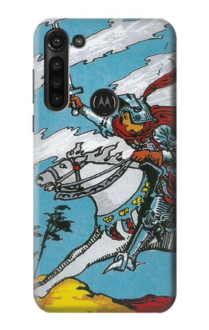 S3731 Tarot Card Knight of Swords Hülle Schutzhülle Taschen für Motorola Moto G8 Power