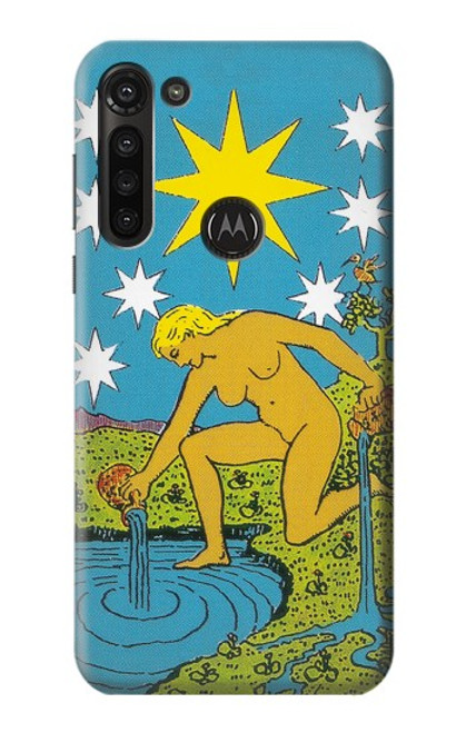S3744 Tarot Card The Star Hülle Schutzhülle Taschen für Motorola Moto G8 Power