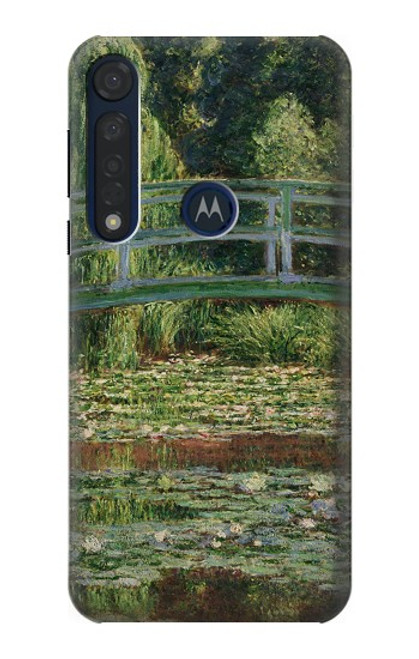 S3674 Claude Monet Footbridge and Water Lily Pool Hülle Schutzhülle Taschen für Motorola Moto G8 Plus