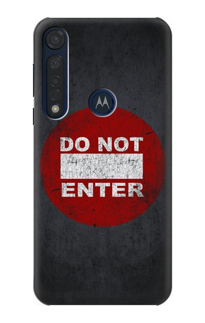 S3683 Do Not Enter Hülle Schutzhülle Taschen für Motorola Moto G8 Plus