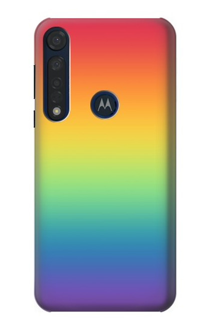 S3698 LGBT Gradient Pride Flag Hülle Schutzhülle Taschen für Motorola Moto G8 Plus