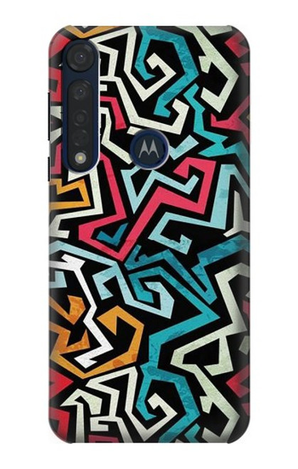 S3712 Pop Art Pattern Hülle Schutzhülle Taschen für Motorola Moto G8 Plus