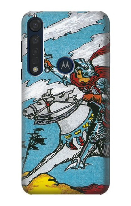S3731 Tarot Card Knight of Swords Hülle Schutzhülle Taschen für Motorola Moto G8 Plus