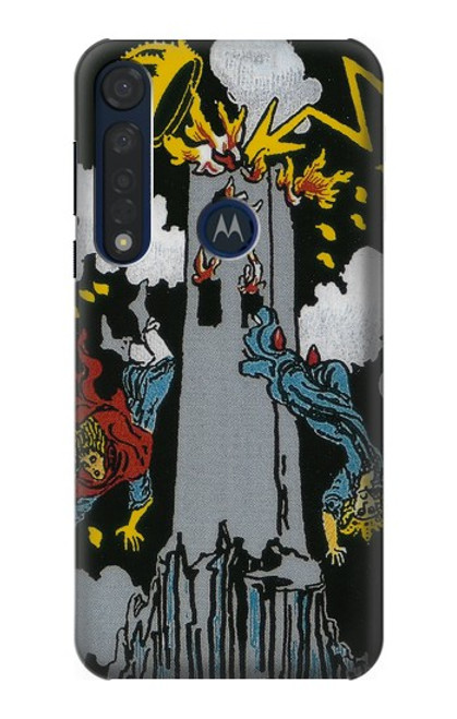 S3745 Tarot Card The Tower Hülle Schutzhülle Taschen für Motorola Moto G8 Plus