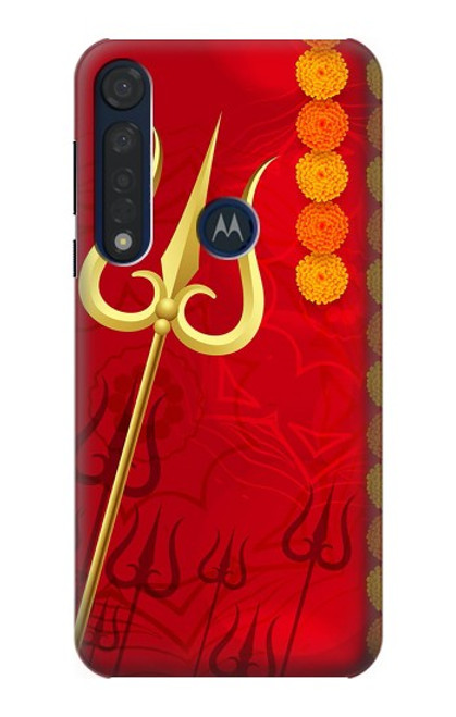 S3788 Shiv Trishul Hülle Schutzhülle Taschen für Motorola Moto G8 Plus