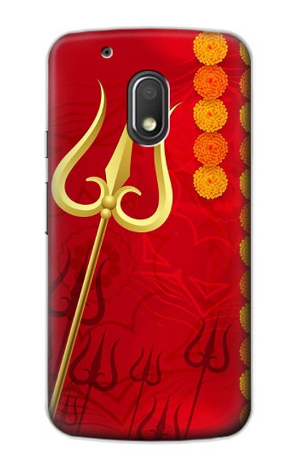 S3788 Shiv Trishul Hülle Schutzhülle Taschen für Motorola Moto G4 Play