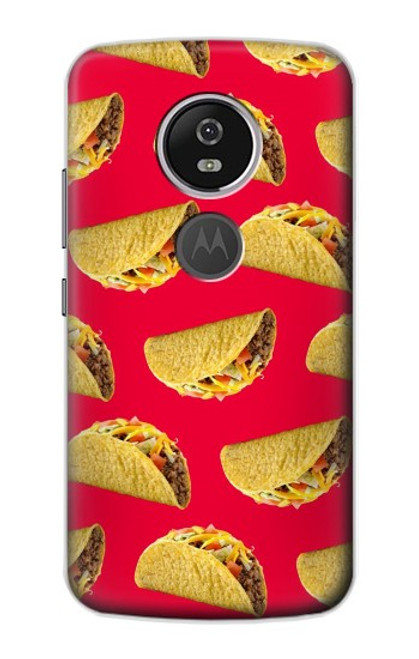 S3755 Mexican Taco Tacos Hülle Schutzhülle Taschen für Motorola Moto E5 Plus