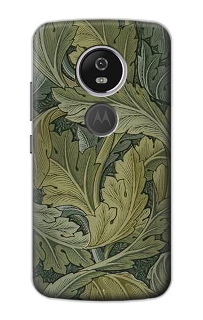S3790 William Morris Acanthus Leaves Hülle Schutzhülle Taschen für Motorola Moto E5 Plus