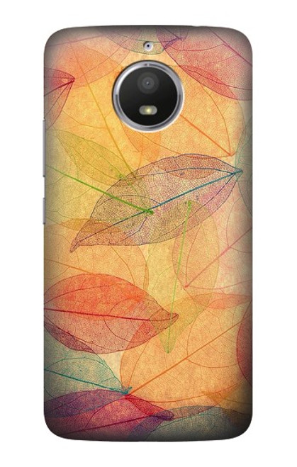 S3686 Fall Season Leaf Autumn Hülle Schutzhülle Taschen für Motorola Moto E4 Plus