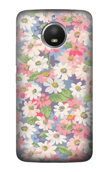 S3688 Floral Flower Art Pattern Hülle Schutzhülle Taschen für Motorola Moto E4 Plus