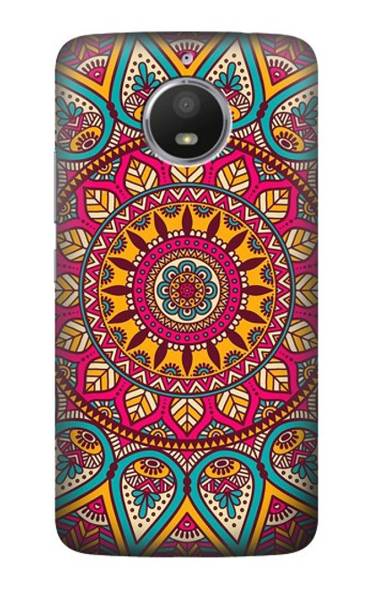 S3694 Hippie Art Pattern Hülle Schutzhülle Taschen für Motorola Moto E4 Plus