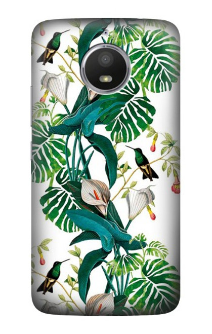 S3697 Leaf Life Birds Hülle Schutzhülle Taschen für Motorola Moto E4 Plus