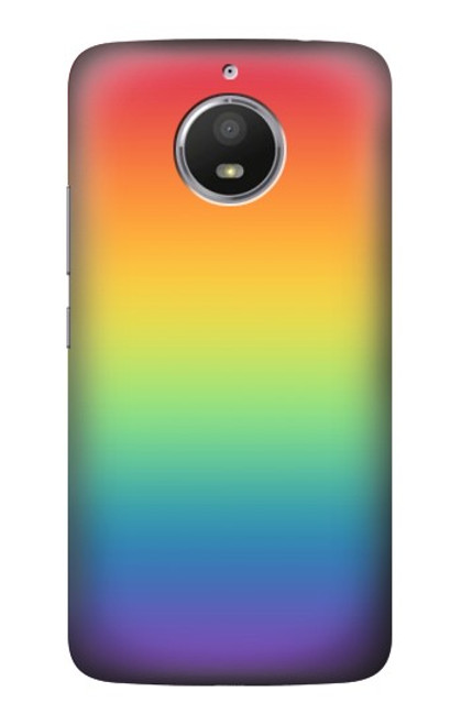 S3698 LGBT Gradient Pride Flag Hülle Schutzhülle Taschen für Motorola Moto E4 Plus