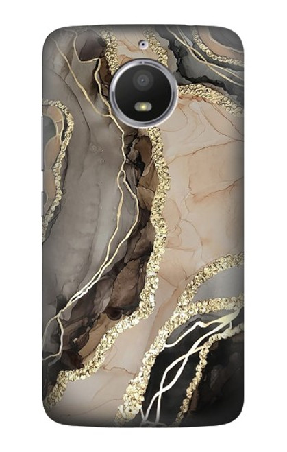 S3700 Marble Gold Graphic Printed Hülle Schutzhülle Taschen für Motorola Moto E4 Plus
