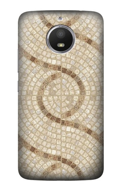 S3703 Mosaic Tiles Hülle Schutzhülle Taschen für Motorola Moto E4 Plus
