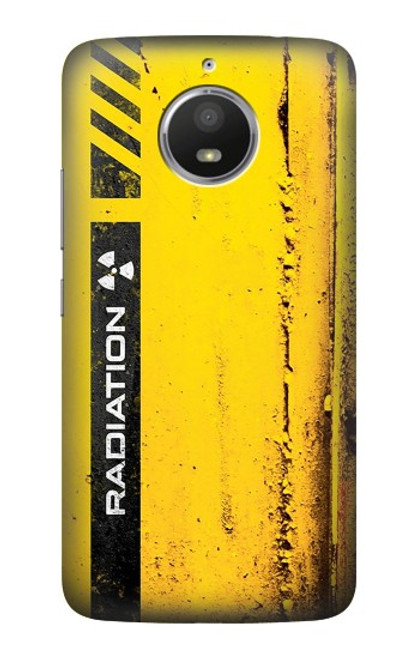 S3714 Radiation Warning Hülle Schutzhülle Taschen für Motorola Moto E4 Plus