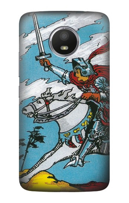 S3731 Tarot Card Knight of Swords Hülle Schutzhülle Taschen für Motorola Moto E4 Plus