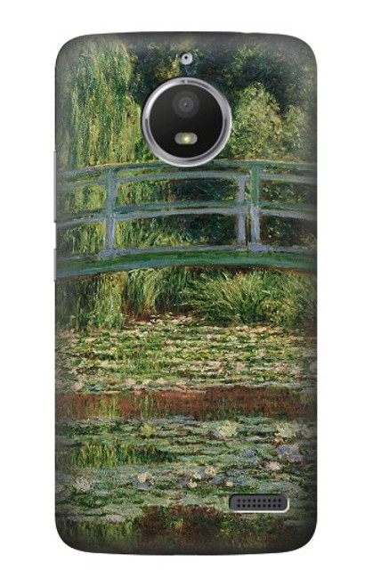 S3674 Claude Monet Footbridge and Water Lily Pool Hülle Schutzhülle Taschen für Motorola Moto E4