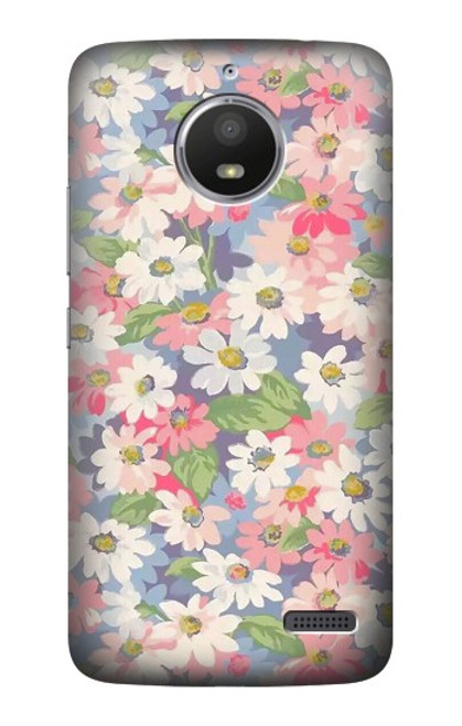 S3688 Floral Flower Art Pattern Hülle Schutzhülle Taschen für Motorola Moto E4