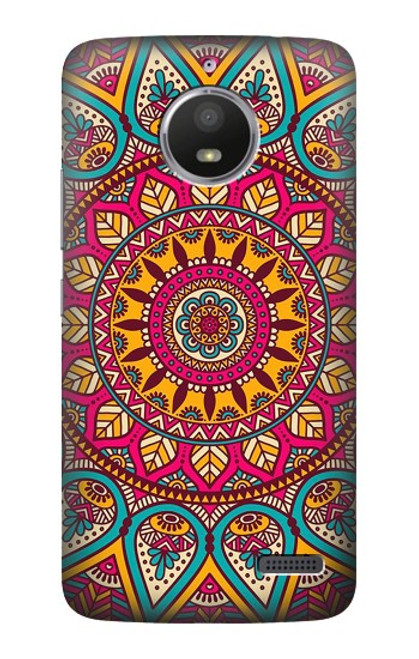 S3694 Hippie Art Pattern Hülle Schutzhülle Taschen für Motorola Moto E4