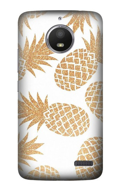 S3718 Seamless Pineapple Hülle Schutzhülle Taschen für Motorola Moto E4