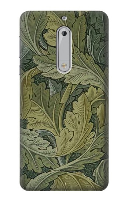 S3790 William Morris Acanthus Leaves Hülle Schutzhülle Taschen für Nokia 5