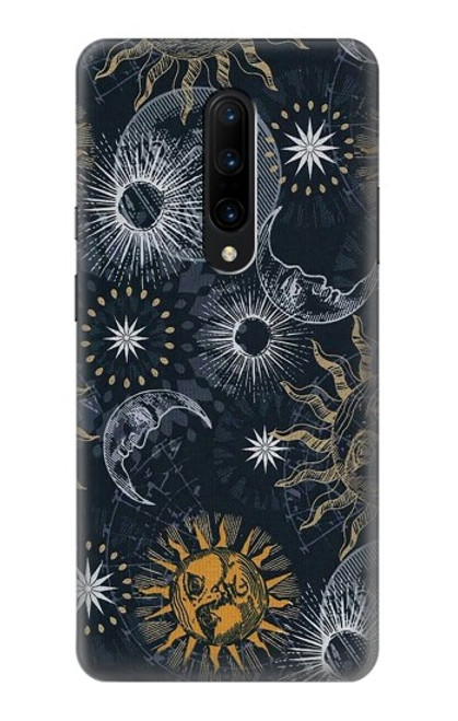 S3702 Moon and Sun Hülle Schutzhülle Taschen für OnePlus 7 Pro