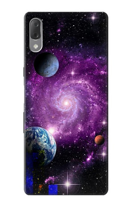 S3689 Galaxy Outer Space Planet Hülle Schutzhülle Taschen für Sony Xperia L3
