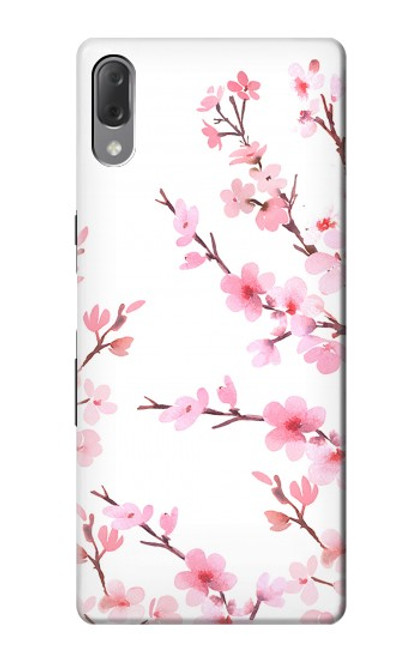S3707 Pink Cherry Blossom Spring Flower Hülle Schutzhülle Taschen für Sony Xperia L3