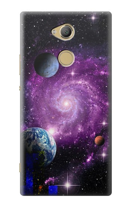 S3689 Galaxy Outer Space Planet Hülle Schutzhülle Taschen für Sony Xperia XA2 Ultra