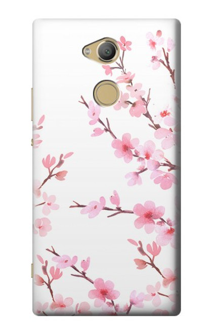 S3707 Pink Cherry Blossom Spring Flower Hülle Schutzhülle Taschen für Sony Xperia XA2 Ultra
