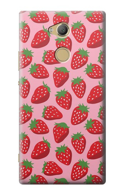S3719 Strawberry Pattern Hülle Schutzhülle Taschen für Sony Xperia XA2 Ultra